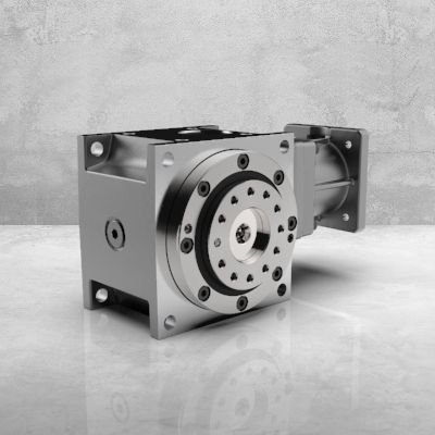 DynaGear 1BF Helical bevel gearbox Hypoid gearing Block flange Robotor flange Servo gearbox