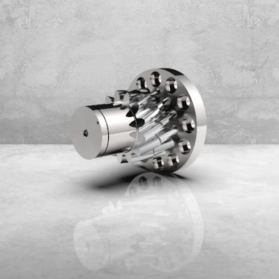 Backlash-free spur gear system