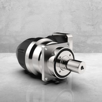 Version with planetary drive and solid shaft
