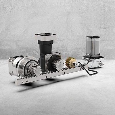 NRP - gear system, spur gear, rack, lubrication system