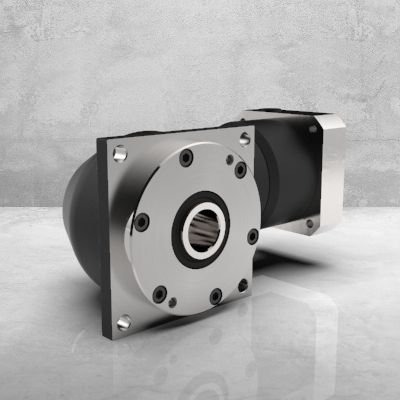 EvoGear Hypoidgetriebe Planetenwinkelgetriebe Vollwelle Abtriebsflansch VRS